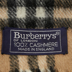 バーバリー ノバチェック マフラー ベージュ カシミヤ レディース BURBERRY 【中古】