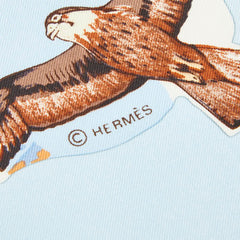 エルメス カレ90 Lavie Precieuse de la Mediterranee 地中海の貴重な生命 スカーフ マルチカラー ブルー シルク レディース HERMES 【中古】