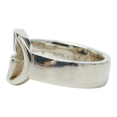 グッチ インターロッキングG リング 指輪 #9 SV925 シルバー レディース GUCCI 【中古】