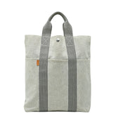 エルメス ニューフールトゥ トートバッグ グレー キャンバス レディース HERMES 【中古】