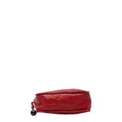 ロエベ アナグラム ショルダーバッグ レッド レザー レディース LOEWE 【中古】