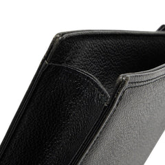 サンローラン YSL ロゴプレート ヴィンテージ クラッチバッグ セカンドバッグ ブラック レザー レディース SAINT LAURENT 【中古】