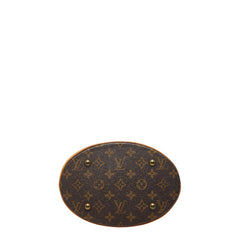 ルイ ヴィトン モノグラム プチ バケットPM トートバッグ ショルダーバッグ M42238 ブラウン PVC レザー レディース LOUIS VUITTON 【中古】