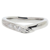 Pt900 プラチナ ダイヤ0.13ct リング 指輪 レディース 7号 【中古】