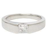 Pt900 プラチナ ダイヤ0.50ct リング 指輪 レディース 11.5号 【中古】
