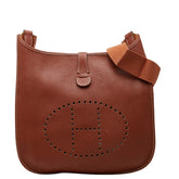 エルメス エブリン1 GM 斜め掛け ショルダーバッグ ブラウン ゴールド金具 トリヨンクレマンス レディース HERMES 【中古】