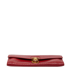 プラダ 長財布 レッド レザー レディース PRADA 【中古】