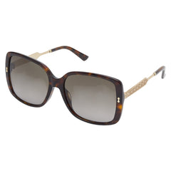 グッチ サングラス スクエア グラデーションレンズ GG3857/F/S ブラウン ゴールド プラスチック メタル レディース GUCCI 【中古】