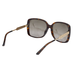 グッチ サングラス スクエア グラデーションレンズ GG3857/F/S ブラウン ゴールド プラスチック メタル レディース GUCCI 【中古】