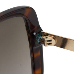 グッチ サングラス スクエア グラデーションレンズ GG3857/F/S ブラウン ゴールド プラスチック メタル レディース GUCCI 【中古】