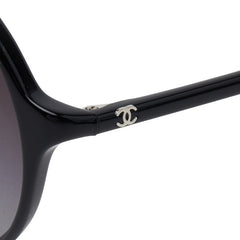 シャネル ココマーク サングラス ラウンド グラデーションレンズ 5279-A ブラック プラスチック レディース CHANEL 【中古】