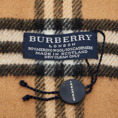 バーバリー ノバチェック マフラー ブラウン マルチカラー ウール カシミヤ レディース BURBERRY 【中古】