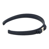 サルヴァトーレフェラガモ ヴァラリボン カチューシャ ヘアアクセサリー ネイビー コットン メッキ レディース Salvatore Ferragamo 【中古】