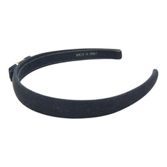 サルヴァトーレフェラガモ ヴァラリボン カチューシャ ヘアアクセサリー ネイビー コットン メッキ レディース Salvatore Ferragamo 【中古】