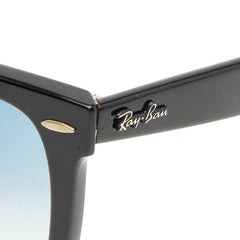 レイバン ウェイファーラー サングラス ウェリントン グラデーションレンズ RB2140-F ブラック プラスチック メンズ Ray-Ban 【中古】