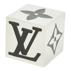 ルイ ヴィトン キューブゲーム マグネット ダイス サイコロ 置物 M99454 シルバー メタル ユニセックス LOUIS VUITTON 【中古】