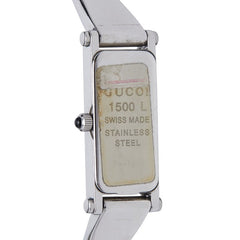 グッチ 腕時計 1500L クオーツ ブラック文字盤 ステンレススチール レディース GUCCI 【中古】