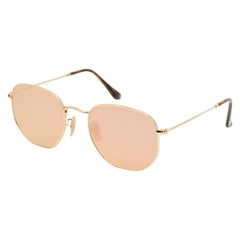 レイバン ヘキサゴナル フラットレンズ サングラス RB2548-N ゴールド メタル レディース Ray-Ban 【中古】