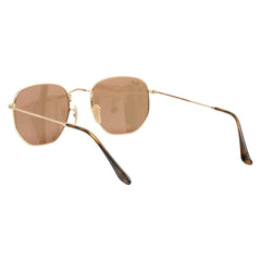 レイバン ヘキサゴナル フラットレンズ サングラス RB2548-N ゴールド メタル レディース Ray-Ban 【中古】