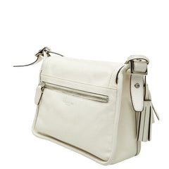 コーチ 斜め掛け ショルダーバッグ クロスボディ 21194 ホワイト レザー レディース COACH 【中古】
