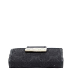 グッチ GGキャンバス キーケース 6連 212098 ブラック キャンバス レザー メンズ GUCCI 中古