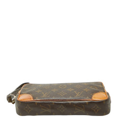 ルイ ヴィトン モノグラム マルリードラゴンヌPM セカンドバッグ クラッチバッグ M51827 ブラウン PVC レザー レディース LOUIS VUITTON 【中古】