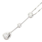 Pt900 プラチナ Pt850 プラチナ ダイヤ0.30ct ペンダント ネックレス レディース 【中古】