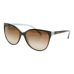 ティファニー キャットアイ グラデーション サングラス TF4089-B ブラウン ブルー プラスチック レディース TIFFANY&Co. 【中古】