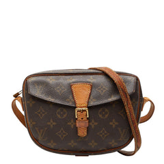 ルイ ヴィトン モノグラム ジュヌフィーユPM ショルダーバッグ M51227 ブラウン PVC レザー レディース LOUIS VUITTON 【中古】