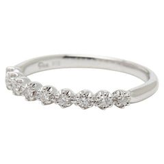 スタージュエリー K18WG ホワイトゴールド ダイヤ0.12ct リング 指輪 レディース STAR JEWELRY 9号 【中古】