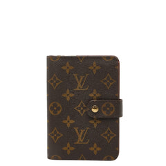 ルイ ヴィトン モノグラム ポルトパピエ 二つ折り財布 M61207 ブラウン PVC レザー レディース LOUIS VUITTON 【中古】