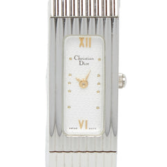 ディオール 腕時計 3067 クオーツ ホワイト文字盤 ステンレススチール レディース Dior 【中古】
