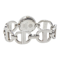 ディオール マリス 腕時計 CD022110 クオーツ ブラック文字盤 ステンレススチール レディース Dior 【中古】