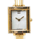 サンローラン バングルウォッチ 腕時計 シェル文字盤 5920-H12115 クオーツ ホワイト文字盤 メッキ レディース SAINT LAURENT 【中古】