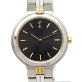 サンローラン 腕時計 5421-H13839 クオーツ ブラック文字盤 ステンレススチール レディース SAINT LAURENT 【中古】