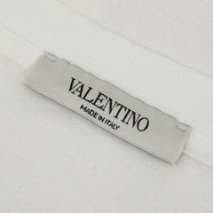 ヴァレンティノ ロゴ 再構築 Tシャツ 半袖 サイズM ホワイト レッド コットン メンズ VALENTINO 【中古】