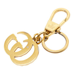 グッチ インターロッキングG パール バッグチャーム キーホルダー キーチャーム ゴールド メッキ レディース GUCCI 【中古】