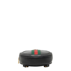 グッチ オフィディア シェリーライン GG ミニ リュック バックパック 574841 ブラック レザー キャンバス レディース GUCCI 【中古】