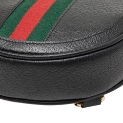 グッチ オフィディア シェリーライン GG ミニ リュック バックパック 574841 ブラック レザー キャンバス レディース GUCCI 【中古】