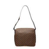 ルイ ヴィトン ダミエ バスティーユ 斜め掛け ショルダーバッグ N45258 ブラウン PVC レザー メンズ LOUIS VUITTON 【中古】