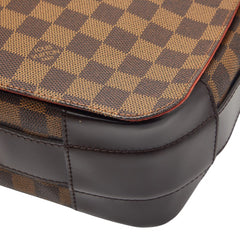 ルイ ヴィトン ダミエ バスティーユ 斜め掛け ショルダーバッグ N45258 ブラウン PVC レザー メンズ LOUIS VUITTON 【中古】