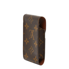 ルイ ヴィトン モノグラム エテュイ シガレット タバコケース M63024 ブラウン PVC レザー レディース LOUIS VUITTON 【中古】