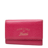 グッチ キーケース 6連 354499 ピンク レザー レディース GUCCI 【中古】