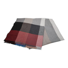 バーバリー チェック マフラー ストール マルチカラー ウール シルク レディース BURBERRY 【中古】