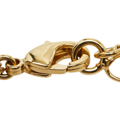 サルヴァトーレフェラガモ ガンチーニ ペンダント ネックレス ゴールド メッキ 真鍮 クリスタルガラス レディース Salvatore Ferragamo 【中古】