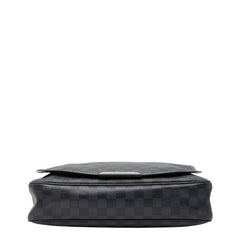 ルイ ヴィトン ダミエグラフィット ダニエルMM ショルダーバッグ N58029 ブラック PVC レザー メンズ LOUIS VUITTON 【中古】
