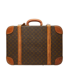 ルイ ヴィトン モノグラム ストラトス60 トランクケース スーツケース M23236 ブラウン PVC レザー レディース LOUIS VUITTON 【中古】