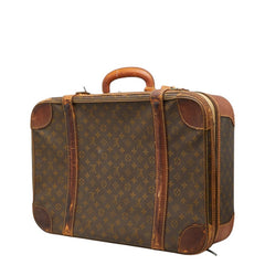 ルイ ヴィトン モノグラム ストラトス60 トランクケース スーツケース M23236 ブラウン PVC レザー レディース LOUIS VUITTON 【中古】