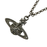 ヴィヴィアンウエストウッド ミニバスレリーフ ネックレス シルバー メタル ラインストーン レディース Vivienne Westwood 【中古】