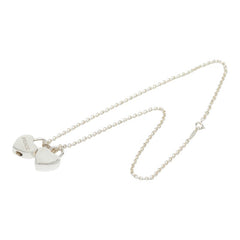 ティファニー ダブルハートロック LOVE PEACE チェーン ペンダントネックレス シルバー SV925 シルバー レディース TIFFANY&Co. 【中古】